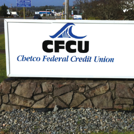 Chetco Federal Credit Union sign